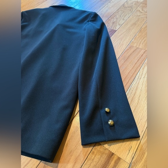 Vintage Givenchy Sport Black Jacket/Blazer Women’s Size 8 Gold Buttons READ - Picture 9 of 16